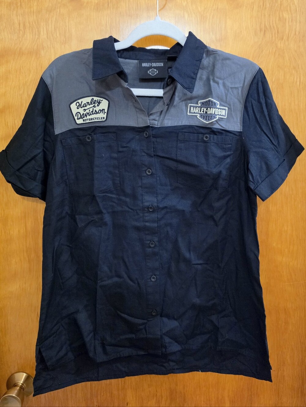 Harley-Davidson - Women’s Modern Mechanic colourblock Shirt - M